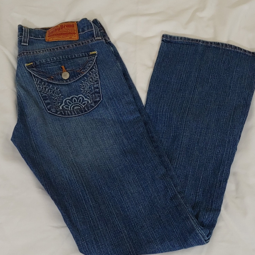 Lucky Brand Blue Jeans Dungarees Size 4/27